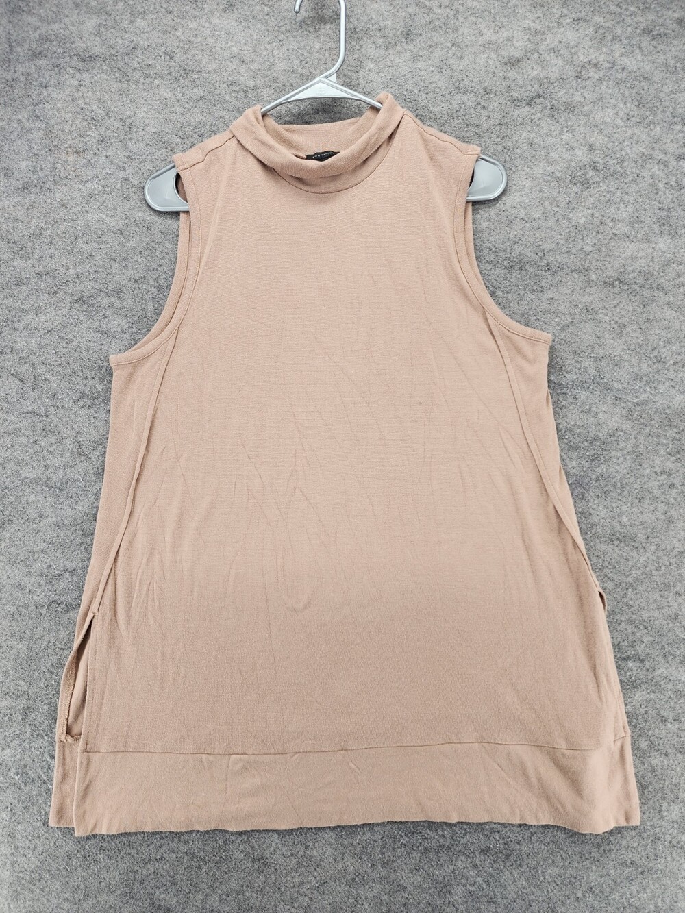 Ann Taylor Dress Womens Large Sleeveless Beige